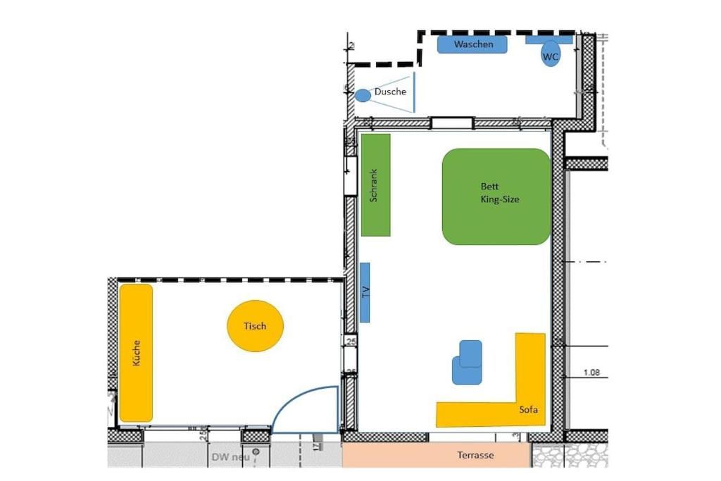 Kleine Auszeit - 2-Zimmer Ferienwohnung ชปีตส์ ภายนอก รูปภาพ